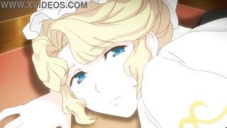 Sexual intercourse with a busty maid before drnner