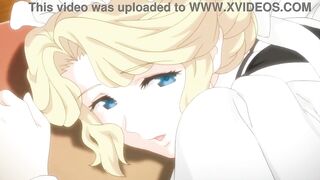 Sexual intercourse with a busty maid before drnner