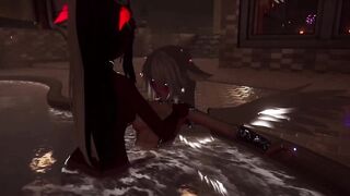 [VRChat] The pool got so hot with Devil getting ontop