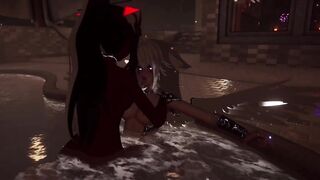 [VRChat] The pool got so hot with Devil getting ontop