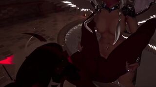 [VRChat] The pool got so hot with Devil getting ontop