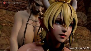 Lilith fucks Bowsette "Futas" (Blender Animation)