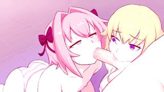 Futanari sloopy blowjob