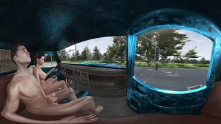 VR Edition: High Speed Handjob While Driving Naked into Town