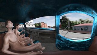VR Edition: High Speed Handjob While Driving Naked into Town