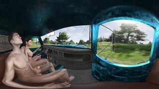 VR Edition: High Speed Handjob While Driving Naked into Town