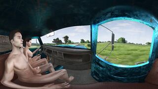 VR Edition: High Speed Handjob While Driving Naked into Town