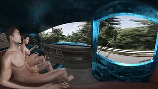 VR Edition: High Speed Handjob While Driving Naked into Town
