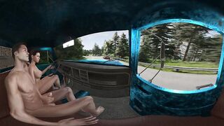 VR Edition: High Speed Handjob While Driving Naked into Town