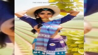 Indian village sexy girl's Ai stable transformation