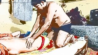 Back pain relax oil massage Hot sexy bhabhi