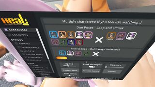 Heat anthro Furry girls lesbian tribbing pose scissoring