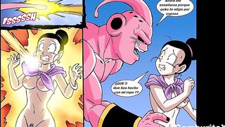 Majin Boo Folla El Peludo Coño de Milk Con Su Enorme Verga y Luego La Absorbe