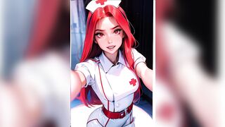 PMV - Redhead Nurse (portrait) - AI Beauties Compilation #1