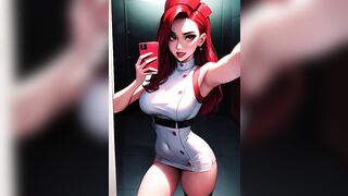 PMV - Redhead Nurse (portrait) - AI Beauties Compilation #1
