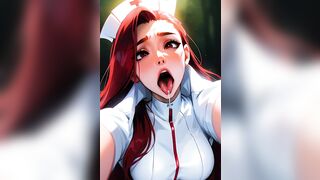 PMV - Redhead Nurse (portrait) - AI Beauties Compilation #1