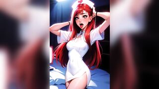 PMV - Redhead Nurse (portrait) - AI Beauties Compilation #1