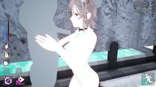 Sakura Segment [v1.0] girl with cat ears and black stockings meeting on the bridge