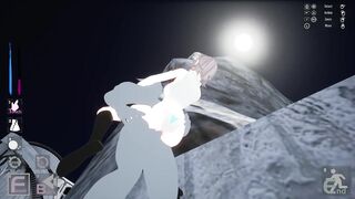 Sakura Segment [v1.0] girl with cat ears and black stockings meeting on the bridge