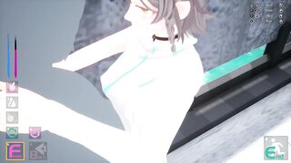 Sakura Segment [v1.0] girl with cat ears and black stockings meeting on the bridge