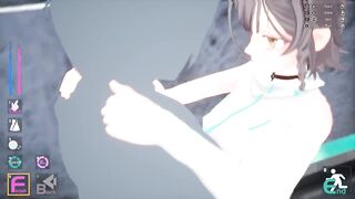 Sakura Segment [v1.0] girl with cat ears and black stockings meeting on the bridge