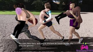 Slave U E30 - I get Fucked while a Tomboy Girl uses her Strapon to hold me while Running