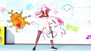 MMD Hentai 3D VTuber el_XoX Strips to "Tomboy"