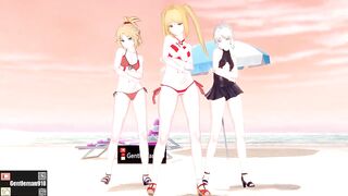 【KKS／MMD】【I'm ill】 モードレッド ネロ・クラウディウス セイバーオルタ【Fate/Grand Order】