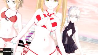 【KKS／MMD】【I'm ill】 モードレッド ネロ・クラウディウス セイバーオルタ【Fate/Grand Order】