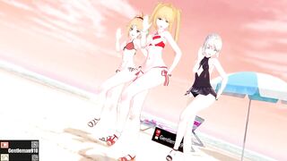 【KKS／MMD】【I'm ill】 モードレッド ネロ・クラウディウス セイバーオルタ【Fate/Grand Order】