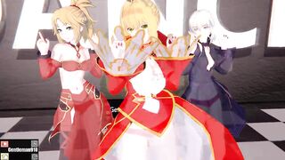 【KKS／MMD】【I'm ill】 モードレッド ネロ・クラウディウス セイバーオルタ【Fate/Grand Order】