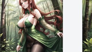 Redhead in Forest | Hentai Porn Compilation