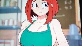 Jizz Tribute - Milk to Uraraka Ochaco from Hero Academia