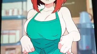 Jizz Tribute - Milk to Uraraka Ochaco from Hero Academia