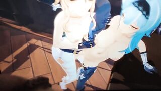 Genshin Impact Futa Jean and Eula