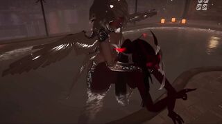 [VRChat] Taking Devil doggy style in the pool - Pool fun Part 2