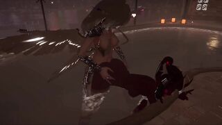 [VRChat] Taking Devil doggy style in the pool - Pool fun Part 2