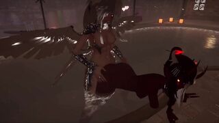 [VRChat] Taking Devil doggy style in the pool - Pool fun Part 2