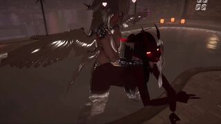 [VRChat] Taking Devil doggy style in the pool - Pool fun Part 2