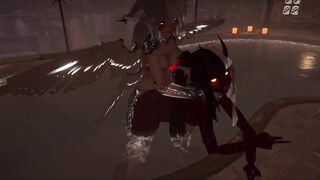 [VRChat] Taking Devil doggy style in the pool - Pool fun Part 2