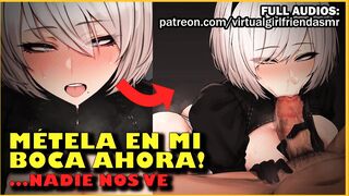 Novia caliente TE SUCCIONA hasta las BOLAS en el HOSPITAL [mamada/deepthroat] ASMR Audio Hentai