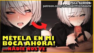 Novia caliente TE SUCCIONA hasta las BOLAS en el HOSPITAL [mamada/deepthroat] ASMR Audio Hentai