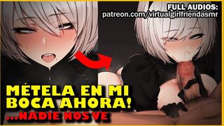 Novia caliente TE SUCCIONA hasta las BOLAS en el HOSPITAL [mamada/deepthroat] ASMR Audio Hentai