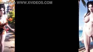 AI，3D国漫《天行九歌》焰灵姬，想看哪个国漫女主请下方留言