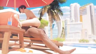 Overwatch tracer fucked at the beach