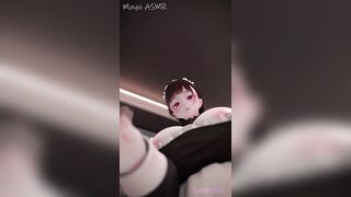 【ASMR】甘やかしメイドの手コキと耳舐め 男の娘Vtuber