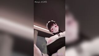 【ASMR】甘やかしメイドの手コキと耳舐め 男の娘Vtuber
