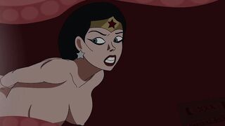 DC Giganta femdom masturbation with Wonder Woman
