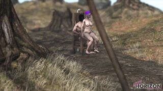 Verity's Island Episode 1: Humiliating a Bound Chace While his Wife Watches the Live Stream
