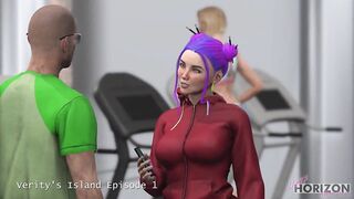 Verity's Island Episode 1: Humiliating a Bound Chace While his Wife Watches the Live Stream